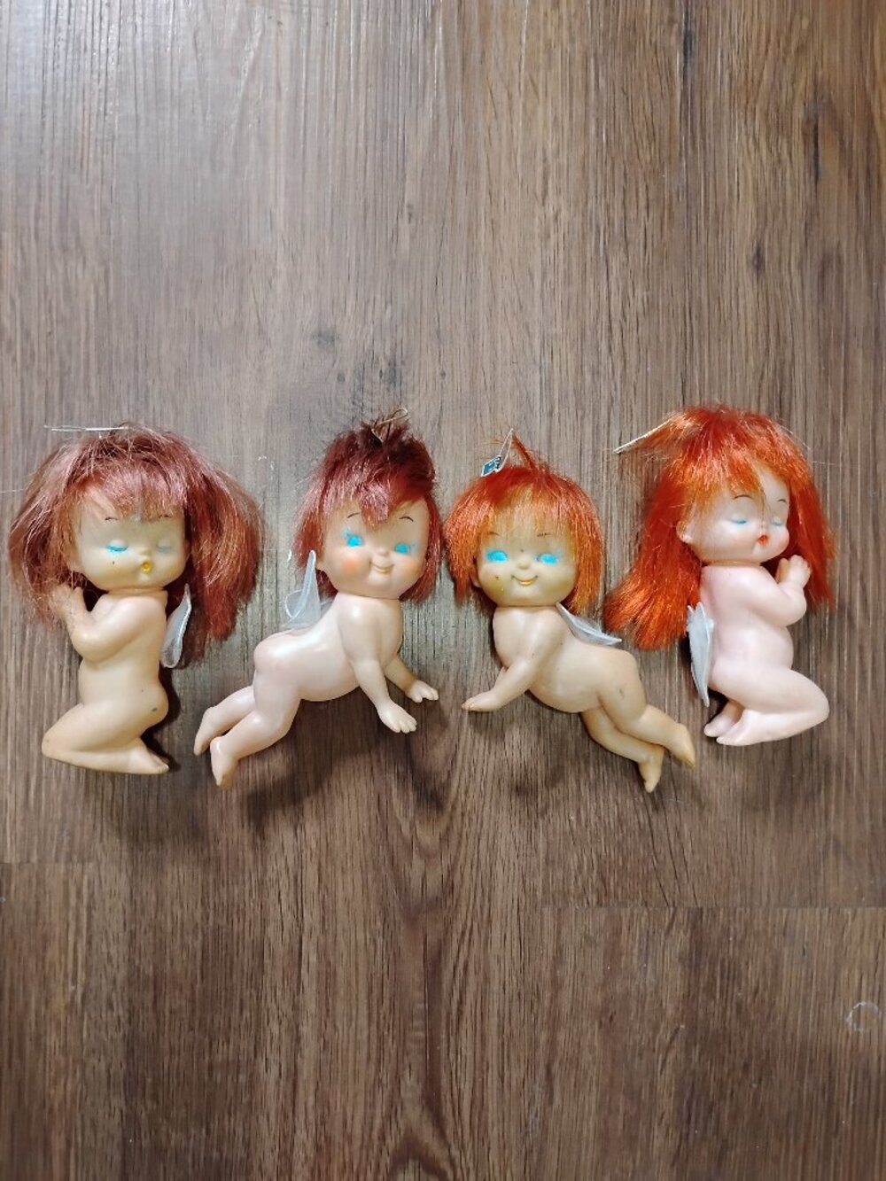 Vintage Rubber Baby Angel Doll Japan Lot (4)